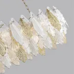 Люстра Odeon Light HALL ODL24 507 5052/14 E14 14*40W LACE Белый, Прозрачный, Золотой от ImperiumLoft
