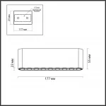 Потолочный светильник Odeon Light Hightech 8076/1F