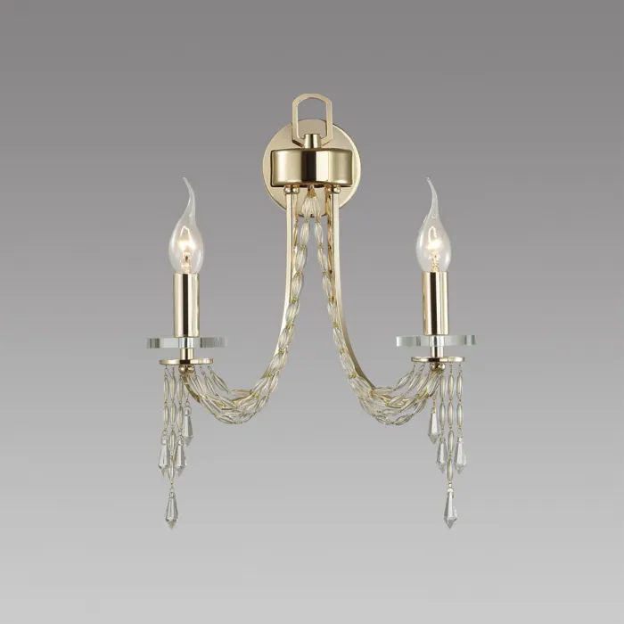 Настенный светильник Odeon Light CLASSIC ODL24 537 5063/2W E14 2*40W CAPEL Прозрачный от ImperiumLoft