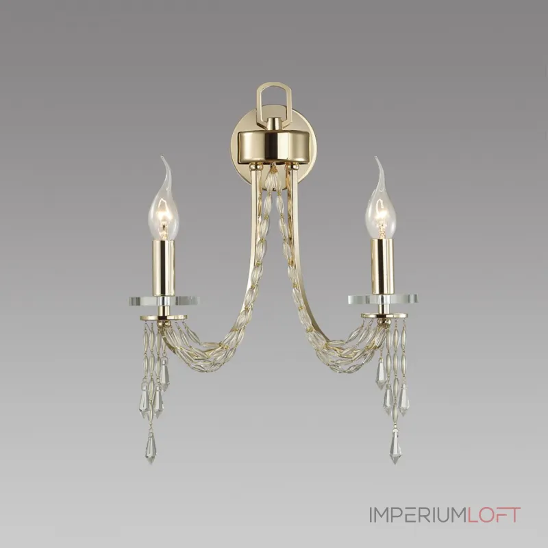 Настенный светильник Odeon Light CLASSIC ODL24 537 5063/2W E14 2*40W CAPEL Прозрачный