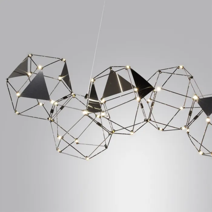 Люстра LED 32W 4000K 1900Лм TRELLIS 5087/32L L-VISION ODL25 Черный от ImperiumLoft