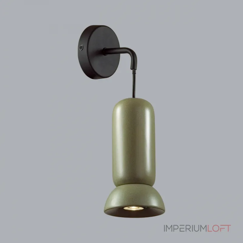 Настенный светильник Odeon Light PENDANT ODL24 315 5054/1WB GU10 LED 4W KERAMA Зелёный