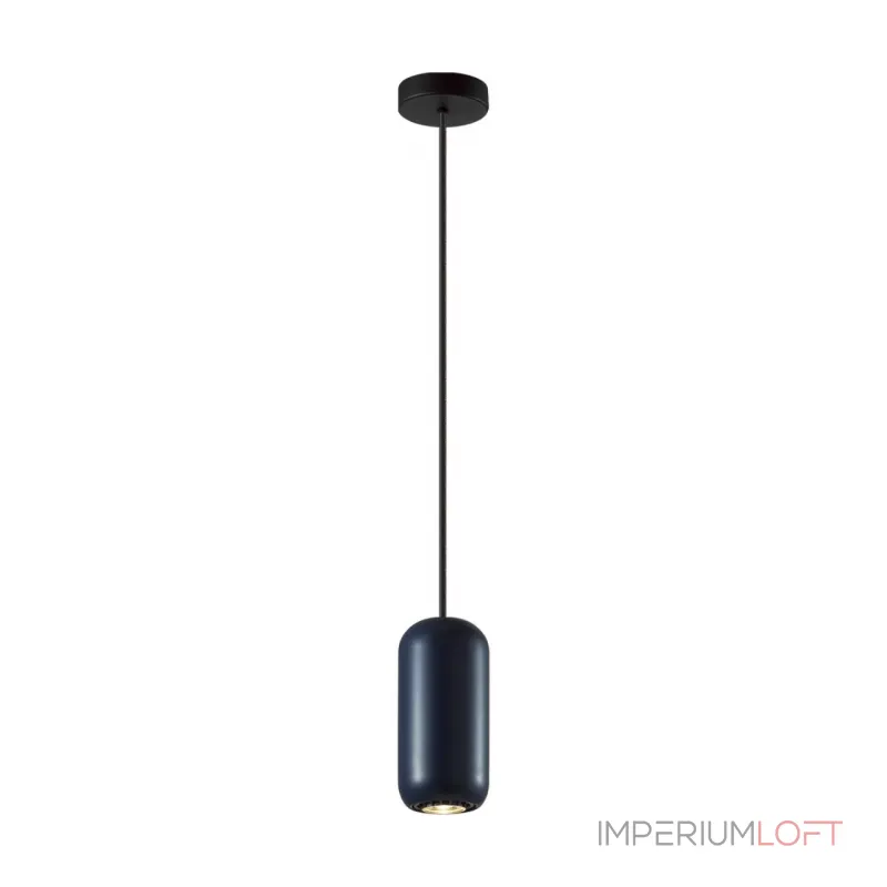 Подвесной светильник Odeon Light PENDANT ODL24 313 5060/1C GU10 LED 4W COCOON Синий