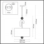 Люстра подвесная Odeon Light MODERN ODL_EX24 73 5410/3 E14 3*40W BAGEL Серый от ImperiumLoft