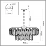 Подвесная люстра Odeon Light HALL ODL24 503 5069/22 E14 22*40W BULLON 