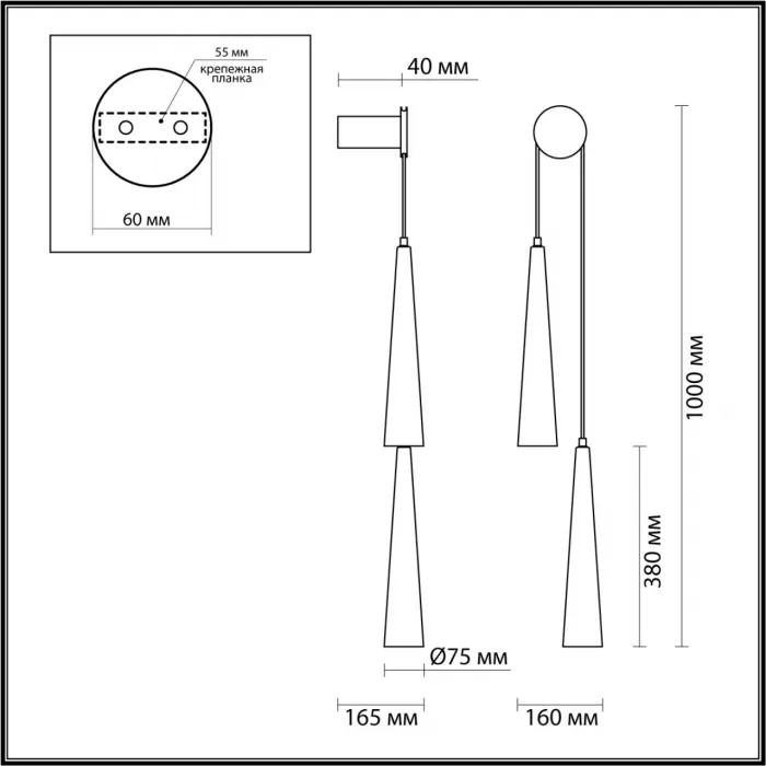 Настенный светильник Odeon Light L-VISION ODL24 301 5043/24WL LED 24W 3000K 2536Лм LUMP Прозрачный от ImperiumLoft