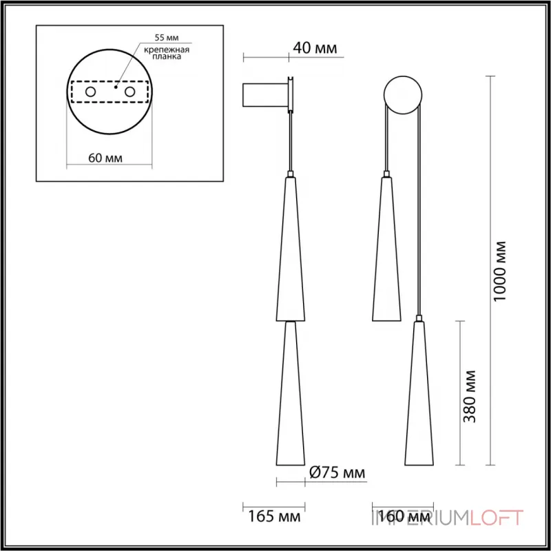 Настенный светильник Odeon Light L-VISION ODL24 301 5043/24WL LED 24W 3000K 2536Лм LUMP Прозрачный