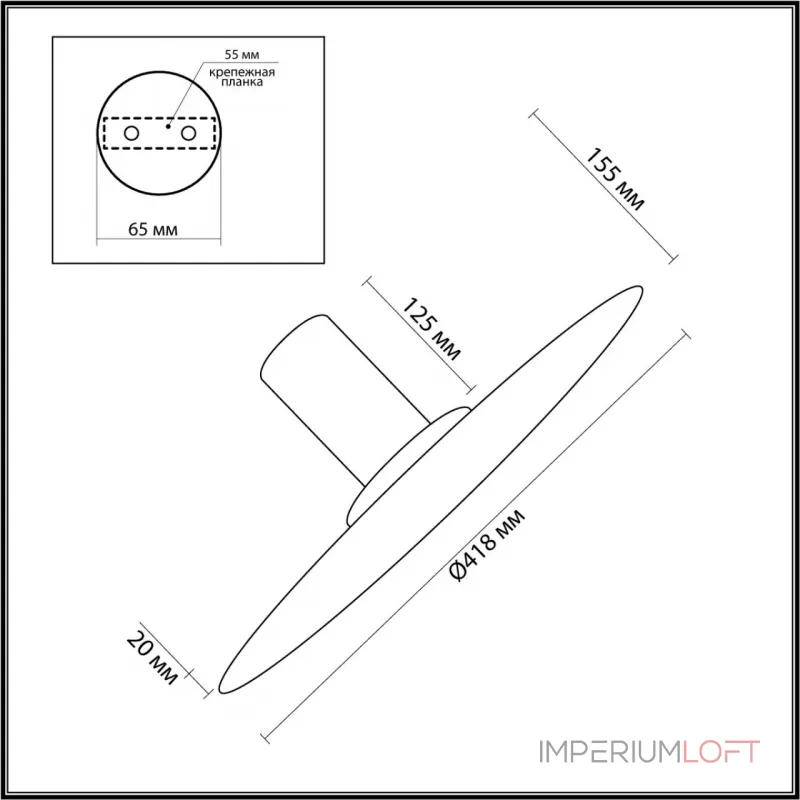 Настенный светильник Odeon Light L-VISION ODL24 5078/35L LED 35W 3000K STOFLAKE Серый от ImperiumLoft Настенный светильник Odeon Light L-VISION ODL24 5078/35L LED 35W 3000K STOFLAKE Серый от ImperiumLoft