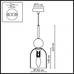 Подвесной светильник Odeon light Midcent 4359/1B