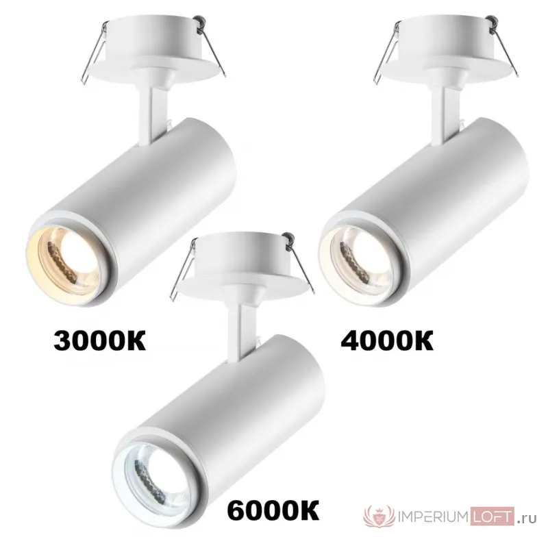 Светильник встраиваемый Novotech SPOT NT23 267 359221 IP20 LED 3000К4000К6000К 5W/9W/13W 220V NAIL Прозрачный от ImperiumLoft