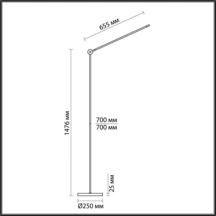 Напольный светильник Odeon Light Hightech 8095/1W от ImperiumLoft