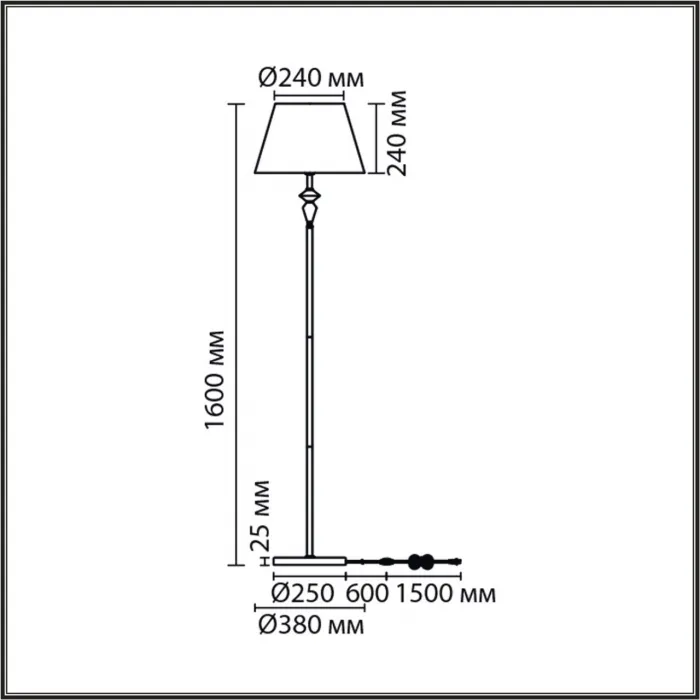 Торшер Lumion Classi 8274/1F от ImperiumLoft