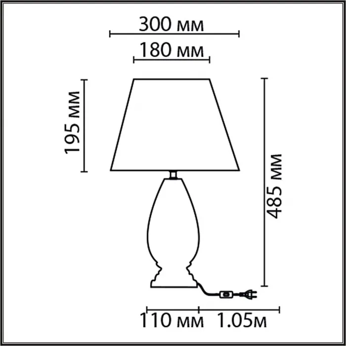 Настольная лампа Lumion Classi 6554/9C от ImperiumLoft