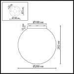 Потолочный светильник Odeon light Midcent 7109/1CA