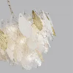 Люстра Odeon Light HALL ODL24 507 5052/15 E14 14*40W LACE Белый, Прозрачный, Золотой от ImperiumLoft