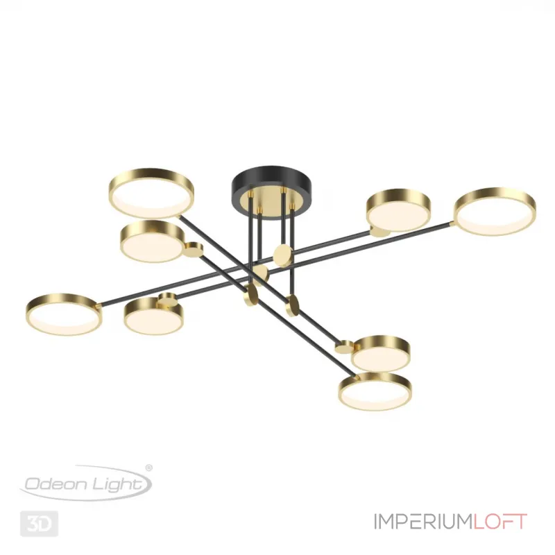 Потолочный светильник IP20 LED 65W 2677Лм DENZEL 4320/75CL MIDCENT ODL22 213 Черный