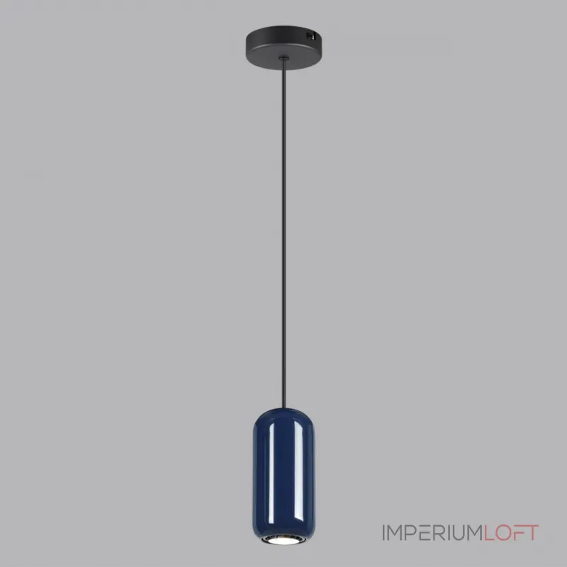 Подвесной светильник Odeon Light PENDANT ODL24 311 5053/1E GU10 LED 4W OVALI Синий Подвесной светильник Odeon Light PENDANT ODL24 311 5053/1E GU10 LED 4W OVALI Синий