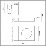 Уличный настенный светильник Odeon Light Nature 7713/56L