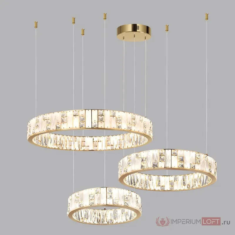 Люстра Odeon Light HALL ODL24 495 5072/60L LED 60W 3700K CROSSA Белый от ImperiumLoft