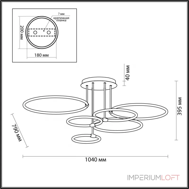 Потолочная люстра Lumion LEDIO LN23 071 5282/99CL LED 156W 3000-6000K 9899Лм 220V URSULA