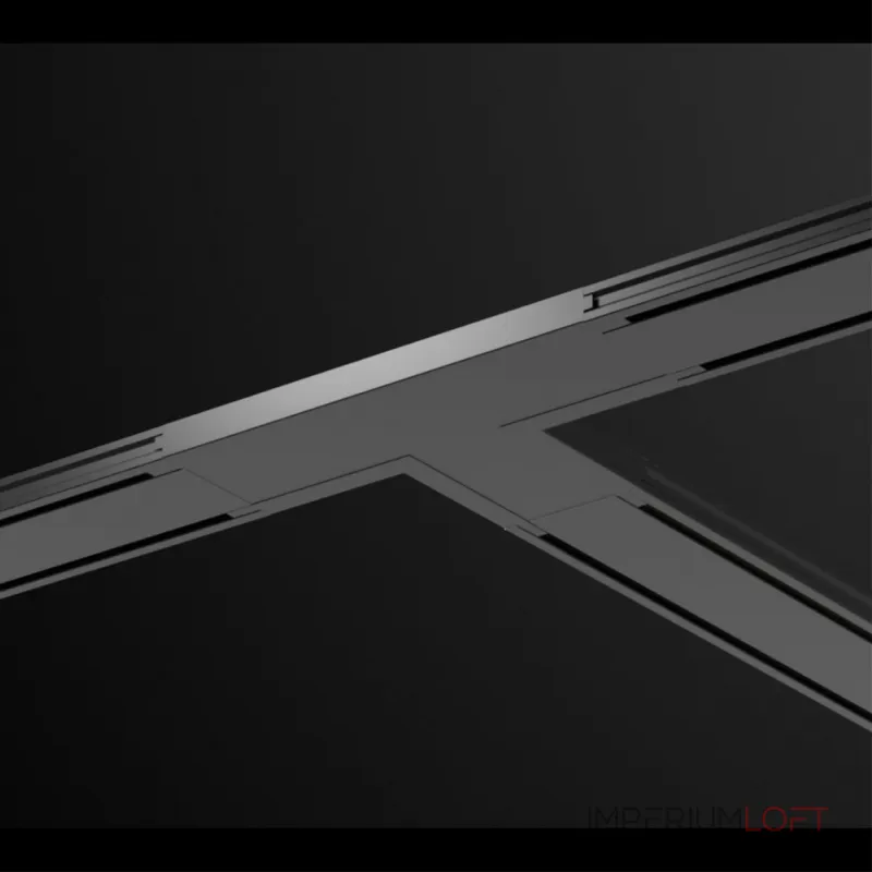Соединитель с токопроводом "T" для низковольтного шинопровода IP20 48V SMAL 135209 SHINO NT23 043 Черный