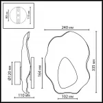 Настенный светильник Odeon light L-vision 5461/12WLB