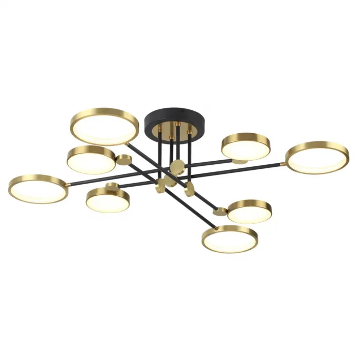 Потолочный светильник IP20 LED 65W 2677Лм DENZEL 4320/75CL MIDCENT ODL22 213 Черный от ImperiumLoft