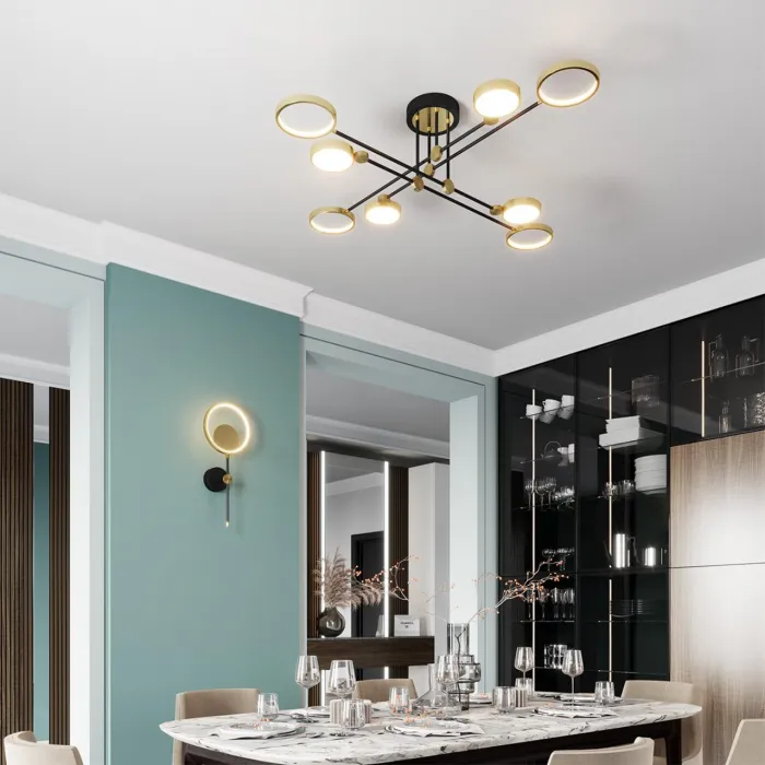 Потолочный светильник IP20 LED 65W 2677Лм DENZEL 4320/75CL MIDCENT ODL22 213 Черный от ImperiumLoft