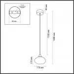 Подвесной светильник Odeon Light L-vision 8030/108CL от ImperiumLoft
