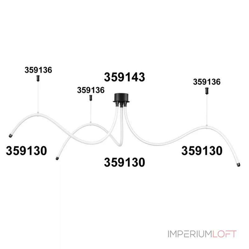Подвесной комплект с 2-х метровым тросом RAMO Novotech KONST NT23 191 359136 IP20 RAMO от ImperiumLoft Подвесной комплект с 2-х метровым тросом RAMO Novotech KONST NT23 191 359136 IP20 RAMO от ImperiumLoft
