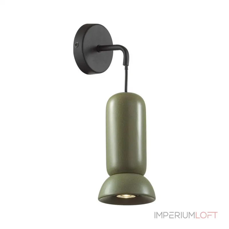 Настенный светильник Odeon Light PENDANT ODL24 315 5054/1WB GU10 LED 4W KERAMA Зелёный