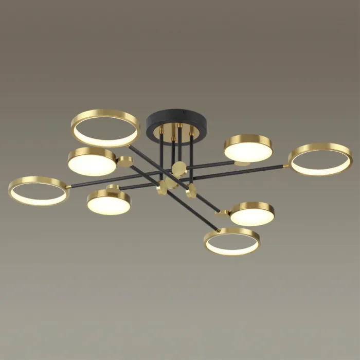 Потолочный светильник IP20 LED 65W 2677Лм DENZEL 4320/75CL MIDCENT ODL22 213 Черный от ImperiumLoft