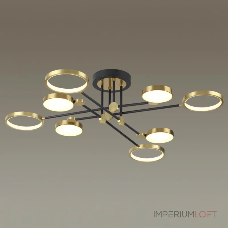 Потолочный светильник IP20 LED 65W 2677Лм DENZEL 4320/75CL MIDCENT ODL22 213 Черный