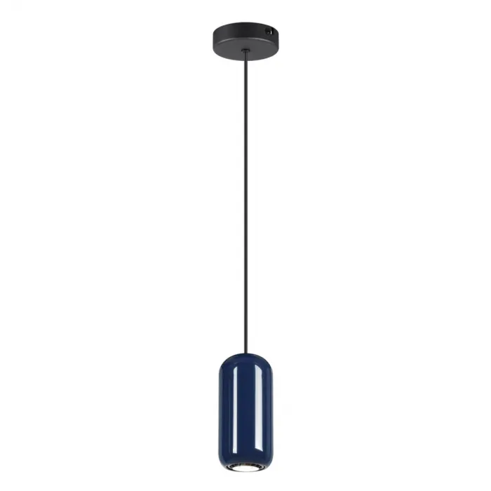 Подвесной светильник Odeon Light PENDANT ODL24 311 5053/1E GU10 LED 4W OVALI Синий от ImperiumLoft