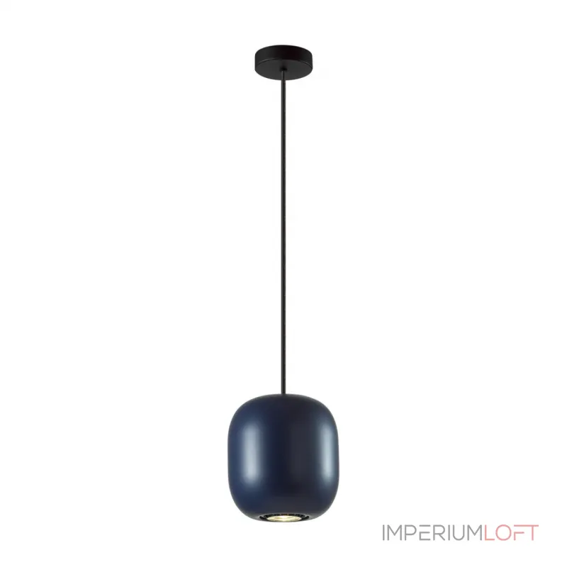 Подвесной светильник Odeon Light PENDANT ODL24 313 5060/1CA GU10 LED 4W COCOON Синий