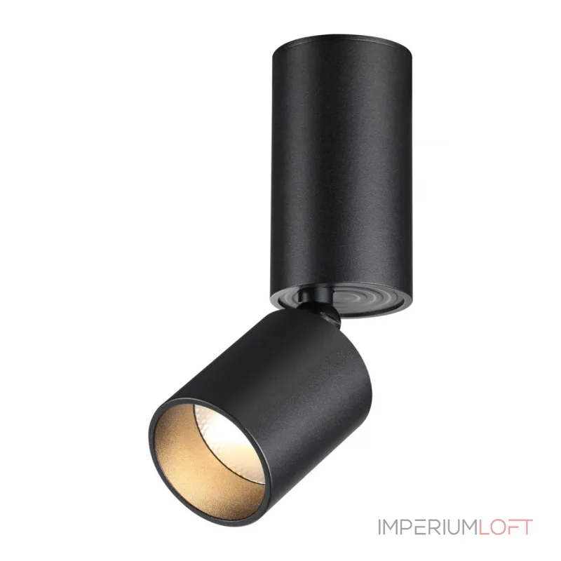 Светильник накладной светодиодный IP20 LED 10W 85-265V 3000K 1100Лм TUBO 359317 OVER NT24 000 Черный