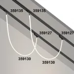 Трековый однофазный трехжильный адаптер для светильников 359128-359133 RAMO Novotech KONST NT23 101 359127 IP20 15-40W 170-265V RAMO от ImperiumLoft