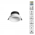 Встраиваемый светодиодный светильник с переключателем цветовой температуры Novotech Wir 359555 от ImperiumLoft