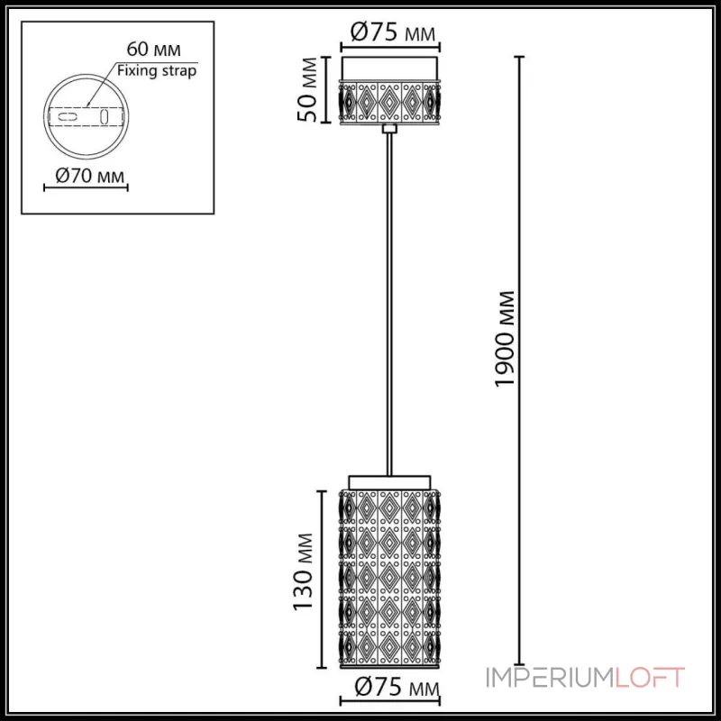 Подвесной светильник Odeon light L-vision 5452/5L Подвесной светильник Odeon light L-vision 5452/5L