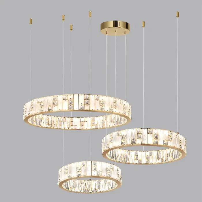 Люстра Odeon Light HALL ODL24 495 5072/80L LED 80W 3700K CROSSA Белый от ImperiumLoft