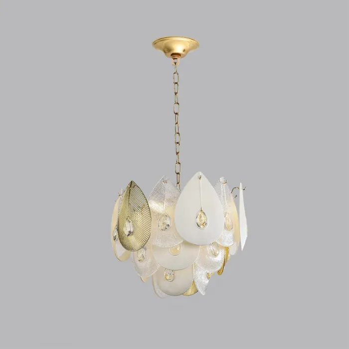 Люстра Odeon Light HALL ODL24 515 5050/11 E14 11*40W CABOCHON Белый, Прозрачный, Золотой от ImperiumLoft