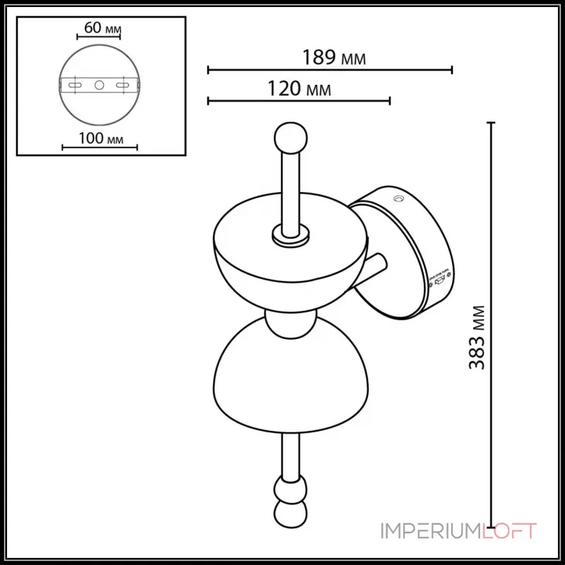 Настенный светильник Odeon light L-vision 6685/7WL