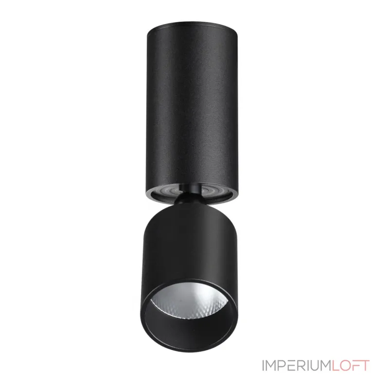 Светильник накладной светодиодный IP20 LED 10W 85-265V 3000K 1100Лм TUBO 359317 OVER NT24 000 Черный