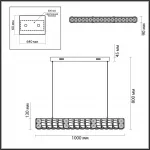 Подвесной светильник Odeon Light HALL ODL24 493 5071/40L LED 40W 3700K VERSION Прозрачный