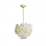 Люстра Odeon Light HALL ODL24 515 5050/11 E14 11*40W CABOCHON Белый, Прозрачный, Золотой от ImperiumLoft