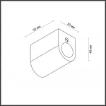 Крепление в цвете античная бронза CORDA Odeon Light HIGHTECH ODL24 137 4399/40F