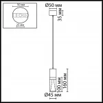Подвесной светильник Odeon light Hightech 7143/4L
