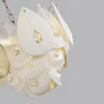 Люстра Odeon Light HALL ODL24 515 5050/11 E14 11*40W CABOCHON Белый, Прозрачный, Золотой от ImperiumLoft