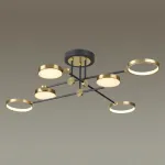 Потолочный светильник IP20 LED 55W 2615Лм DENZEL 4320/60CL MIDCENT ODL22 213 Черный от ImperiumLoft