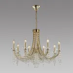 Подвесная люстра Odeon Light CLASSIC ODL24 537 5063/8 E14 8*40W CAPEL 